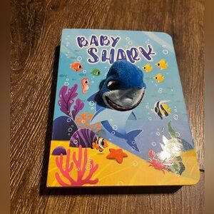 3/$10- Interactive Baby Shark Book with Blue Puppet